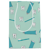 Niedlich Tooth Aquamarin Minze Zahnpasta Zahnbürst Mittlere Geschenktüte (Vorderseite)