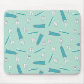 Niedlich Tooth Aquamarin Minze Zahnpasta Zahnbürst Mousepad (Vorne)