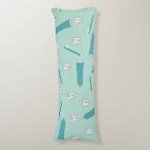 Niedlich Tooth Aquamarin Minze Zahnpasta Zahnbürst Seitenschläferkissen (Vorderseite Vertikal)