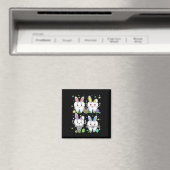 Niedlich Tooth Dental Squad Dental Assistant Oster Magnet (In Situ (Geschirrspüler))