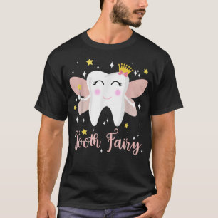 Niedlich Tooth Fairy Halloween Kostüme Womens Dent T-Shirt