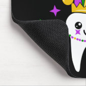 Niedlich Tooth Jester Hat Mardi Gras _ Funny Denti Mousepad (Ecke)