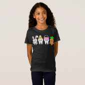 Niedlich Tooth Oaster Basket Carrot Bunny Chick Za T-Shirt (Vorne ganz)