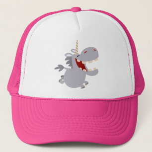 Niedlich Toothy Cartoon Unicorn Hat Truckerkappe