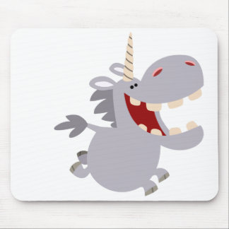 Niedlich Toothy Cartoon Unicorn Mousepad