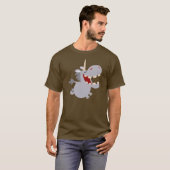 Niedlich Toothy Cartoon Unicorn T - Shirt (Vorne ganz)