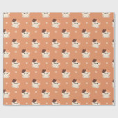 Niedlich Tortie Cat Geschenkpapier (Flach)