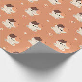 Niedlich Tortie Cat Geschenkpapier (Ecke)