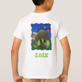 Niedlich Tortoise Birthday Boy T - Shirt (Rückseite)