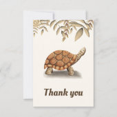 Niedlich Tortoise Birthday Dankeskarte (Vorderseite)