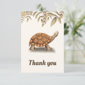 Niedlich Tortoise Birthday Dankeskarte (Stehend Vorderseite)