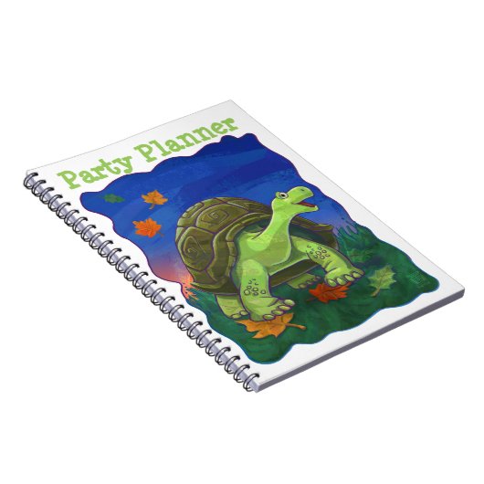 Niedlich Tortoise Party Planer Notizblock (Rechte Seite)