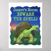 Niedlich Tortoise Personalisiert Room Poster (Vorne)