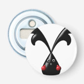 Niedlich Tough Bunny Boxer Rabbit Flaschenöffner (Vorderseite)