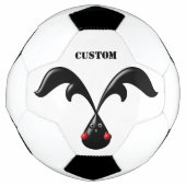 Niedlich Tough Bunny Boxer Rabbit Fußball (Vorderseite)