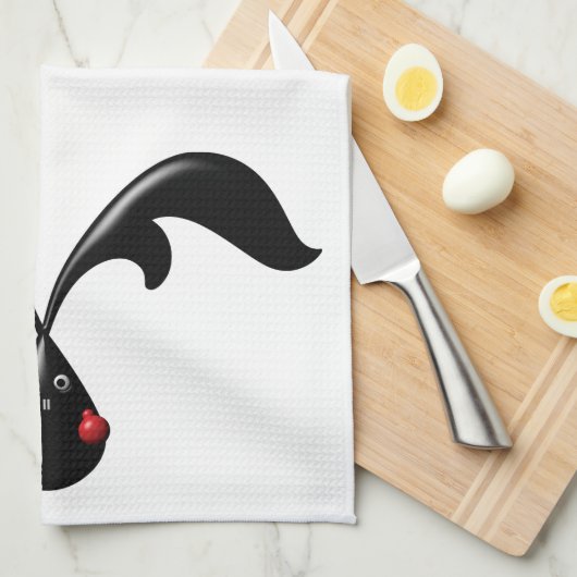 Niedlich Tough Bunny Boxer Rabbit Geschirrtuch (Viertel Falte)