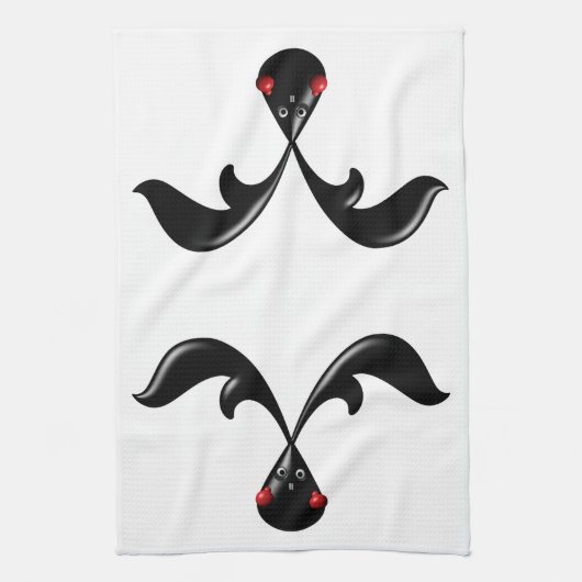 Niedlich Tough Bunny Boxer Rabbit Geschirrtuch (Vertikal)