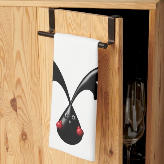 Niedlich Tough Bunny Boxer Rabbit Geschirrtuch (Drittel gefaltet)