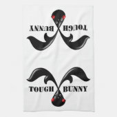 Niedlich Tough Bunny Boxer Rabbit Geschirrtuch (Vertikal)