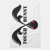 Niedlich Tough Bunny Boxer Rabbit Geschirrtuch (Vertikal)