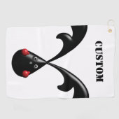 Niedlich Tough Bunny Boxer Rabbit Golfhandtuch (Horizontal)