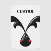 Niedlich Tough Bunny Boxer Rabbit Golfhandtuch (Vorderseite)