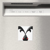 Niedlich Tough Bunny Boxer Rabbit Magnet (In Situ (Geschirrspüler))