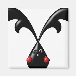 Niedlich Tough Bunny Boxer Rabbit Magnet