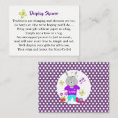 Niedlich Toy Baby Bunny Rabbit Babydusche Display Begleitkarte (Vorne/Hinten)