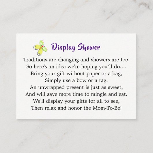 Niedlich Toy Baby Bunny Rabbit Babydusche Display Begleitkarte (Vorderseite)