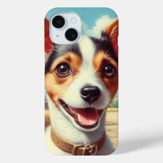 Niedlich Toy Fox Terrier Painting Case-Mate iPhone Hülle (Rückseite)