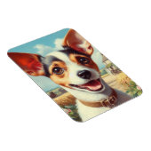 Niedlich Toy Fox Terrier Painting Magnet (Rechte Seite)