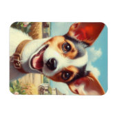 Niedlich Toy Fox Terrier Painting Magnet (Horizontal)