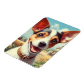 Niedlich Toy Fox Terrier Painting Magnet (Linke Seite)