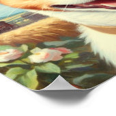Niedlich Toy Fox Terrier Painting Poster (Ecke)