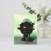 Niedlich Toy Planet Robot Postcard Postkarte (Stehend Vorderseite)