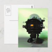 Niedlich Toy Planet Robot Postcard Postkarte (Vorne/Hinten)