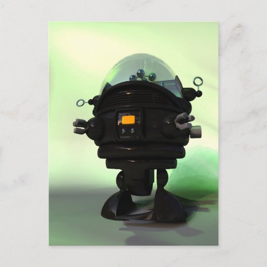 Niedlich Toy Planet Robot Postcard Postkarte (Vorderseite)