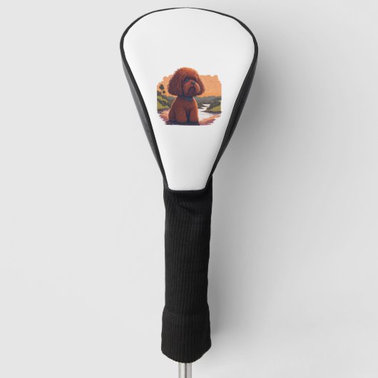 Niedlich Toy Poodle Golf Headcover (Vorderseite)