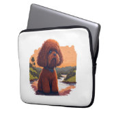 Niedlich Toy Poodle Laptopschutzhülle (Vorderseite Links)
