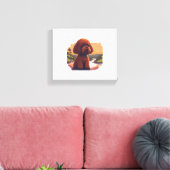 Niedlich Toy Poodle Leinwanddruck (Insitu (Wohnzimmer))
