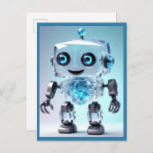 Niedlich Toy Robot Postkarte (Vorne/Hinten)