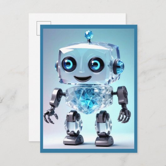Niedlich Toy Robot Postkarte (Vorne/Hinten)