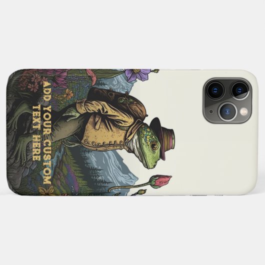 Niedlich Traveller Frosch Wildblume - kundenspezif Case-Mate iPhone Hülle (Rückseite (Horizontal))