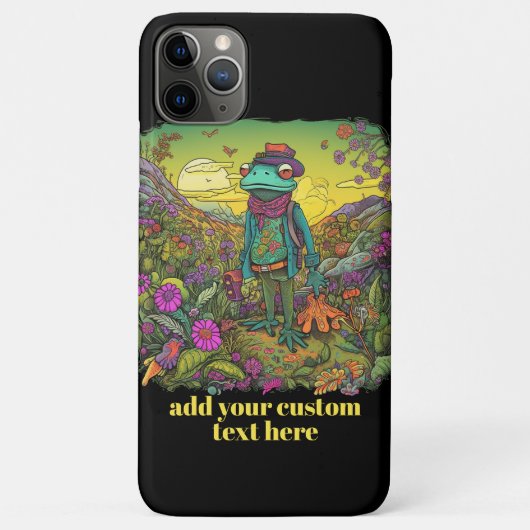 Niedlich Traveller Frosch Wildblume - kundenspezif Case-Mate iPhone Hülle (Rückseite)