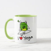 Niedlich Tree Frog Yoga Pose Tasse (Links)