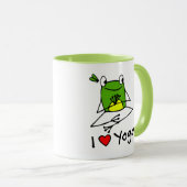 Niedlich Tree Frog Yoga Pose Tasse (VorderseiteRechts)