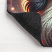 Niedlich Trendy Afghan Hound | Anime Mousepad (Ecke)