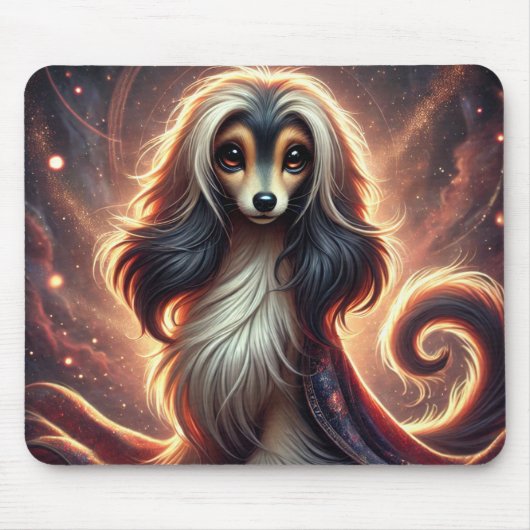Niedlich Trendy Afghan Hound | Anime Mousepad (Vorne)