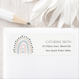 NIEDLICH TRENDY BLUSH BLUE KIDS HERZRAINBOW ADRESS